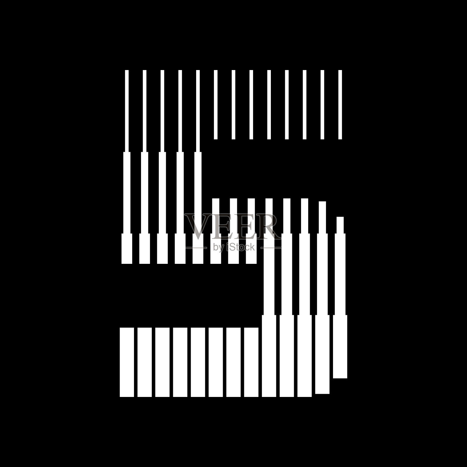 5数字线Logo图标说明插画图片素材