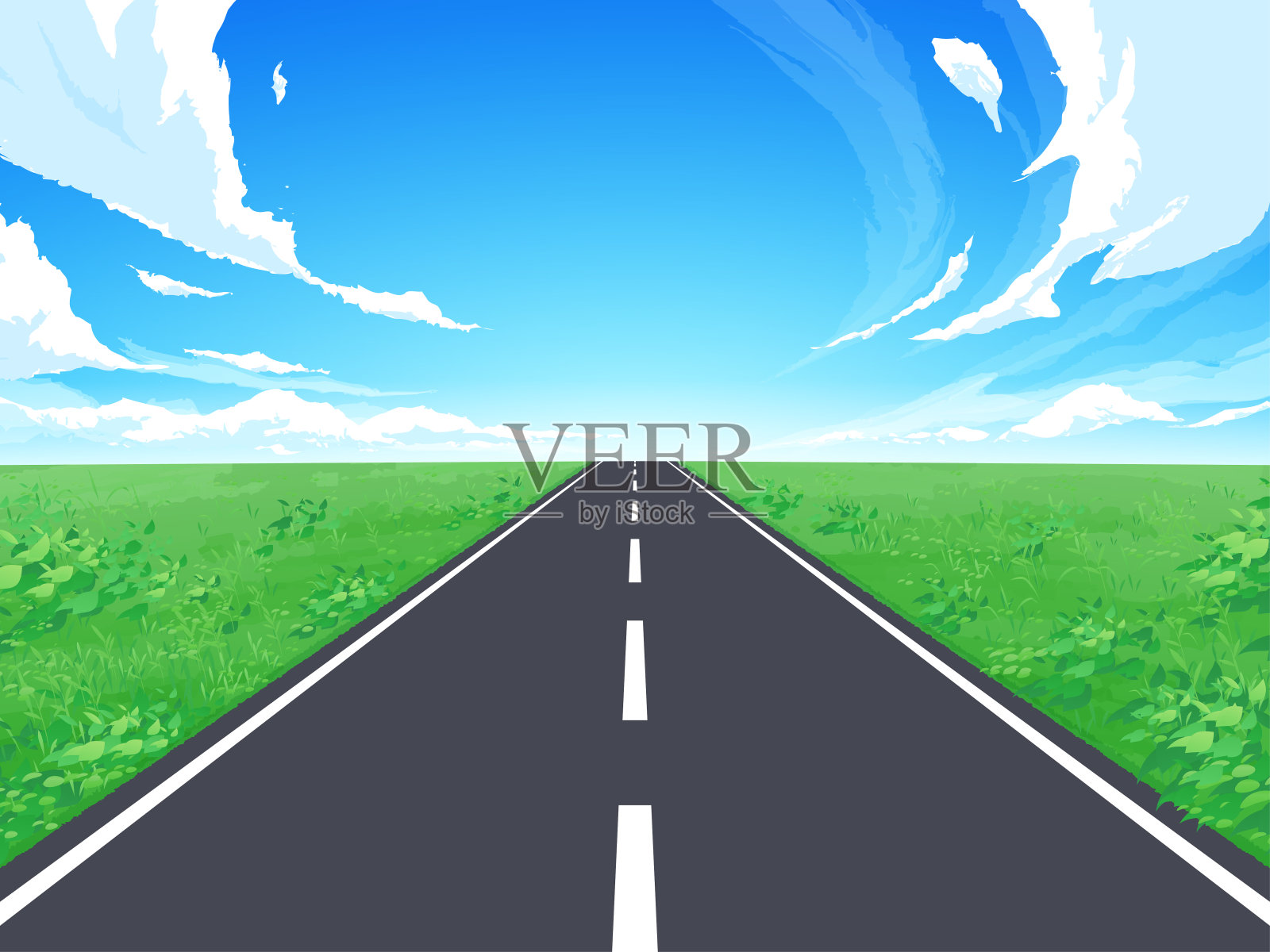 路插画图片素材