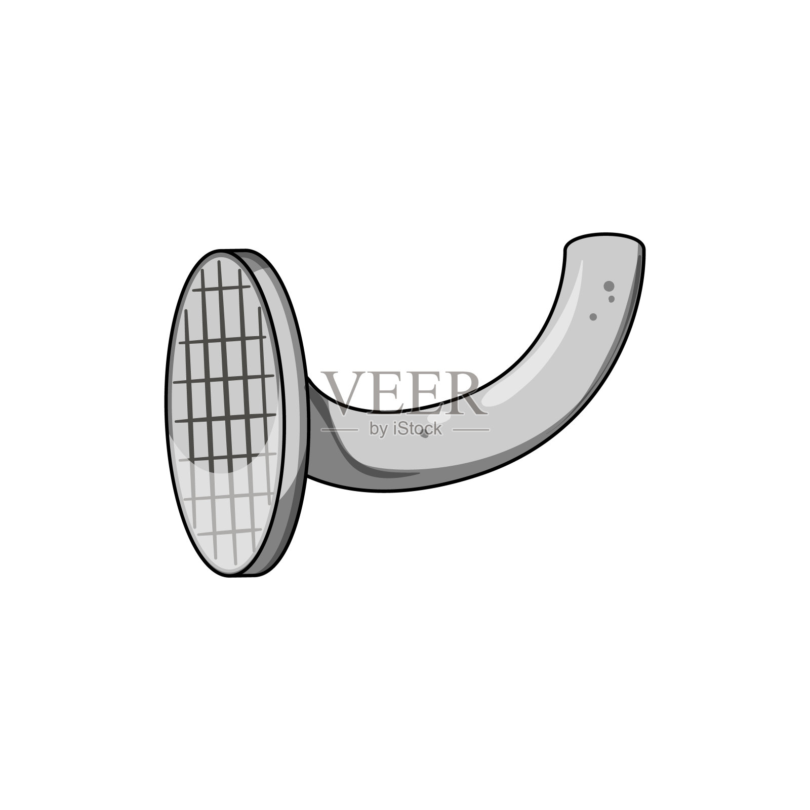 旧弯曲的指甲卡通矢量插图插画图片素材