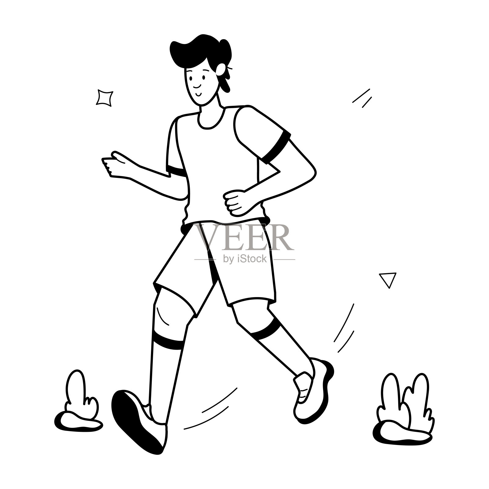 风格健身迷你插画插画图片素材