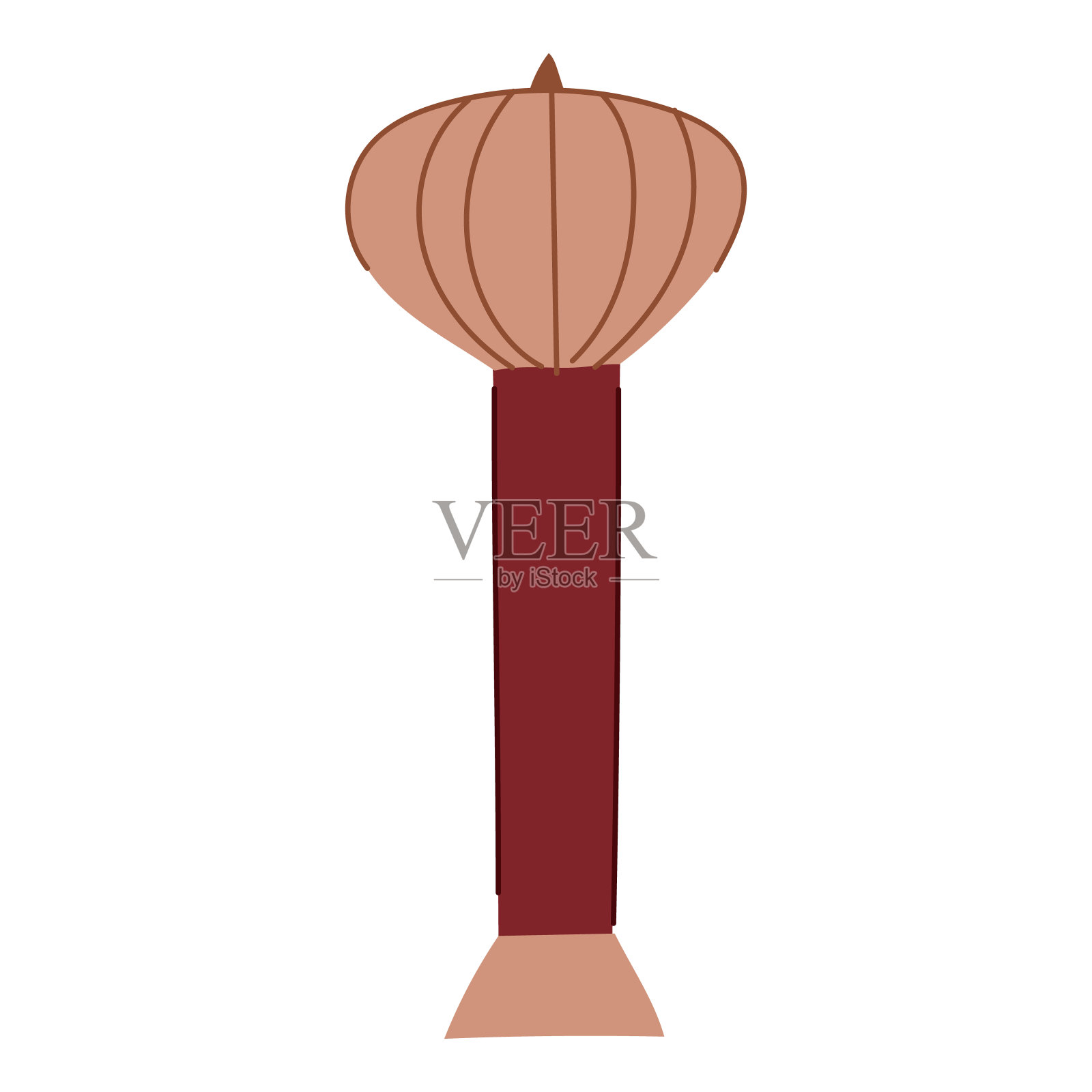 建筑水塔卡通矢量插图插画图片素材