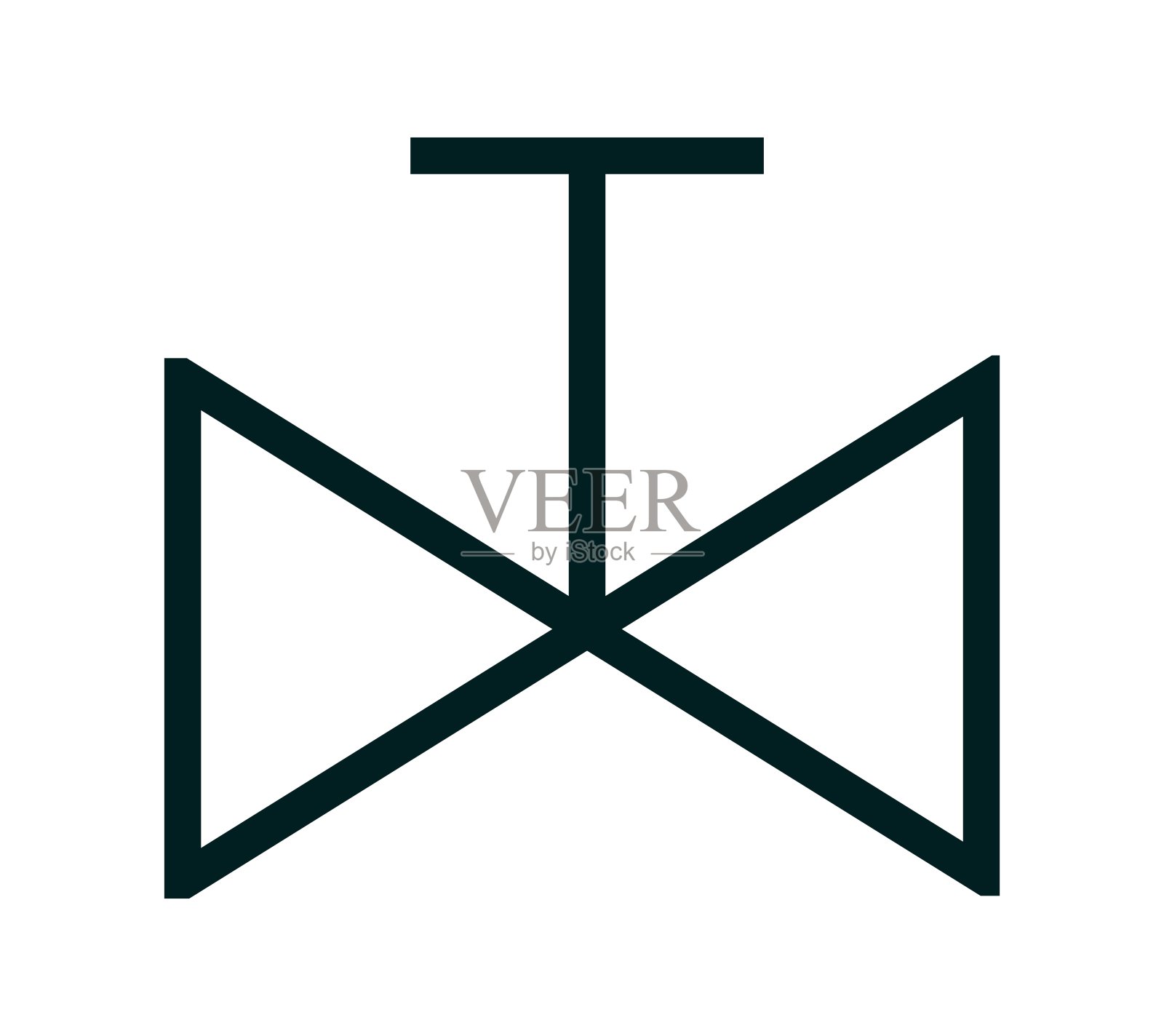 手控阀符号插画图片素材