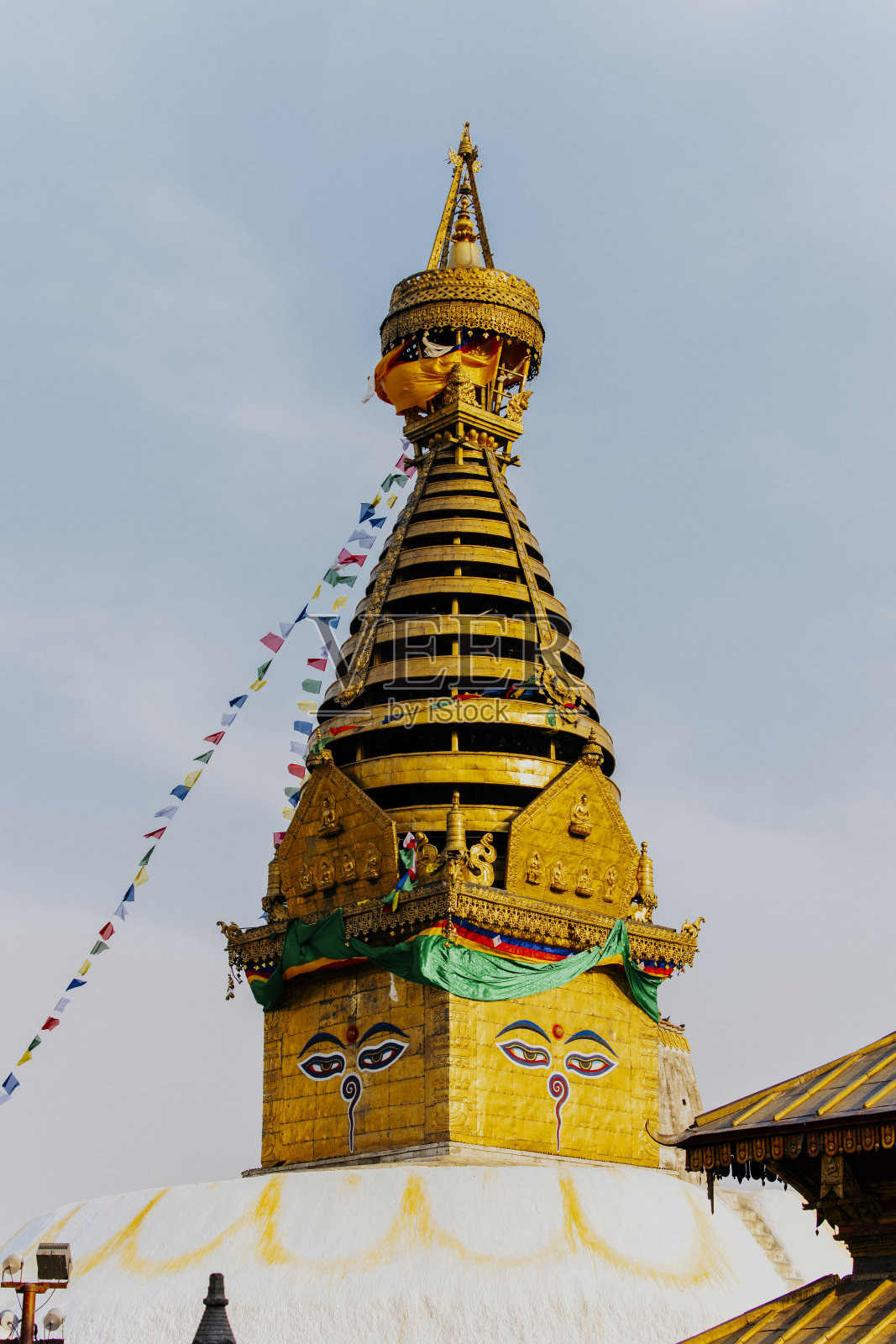 Swayambhunath寺，尼泊尔加德满都照片摄影图片