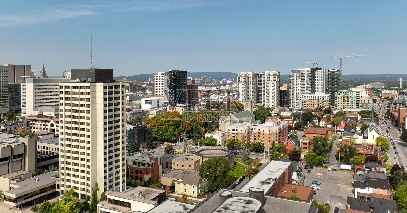 渥太华大学航拍视频照片摄影图片