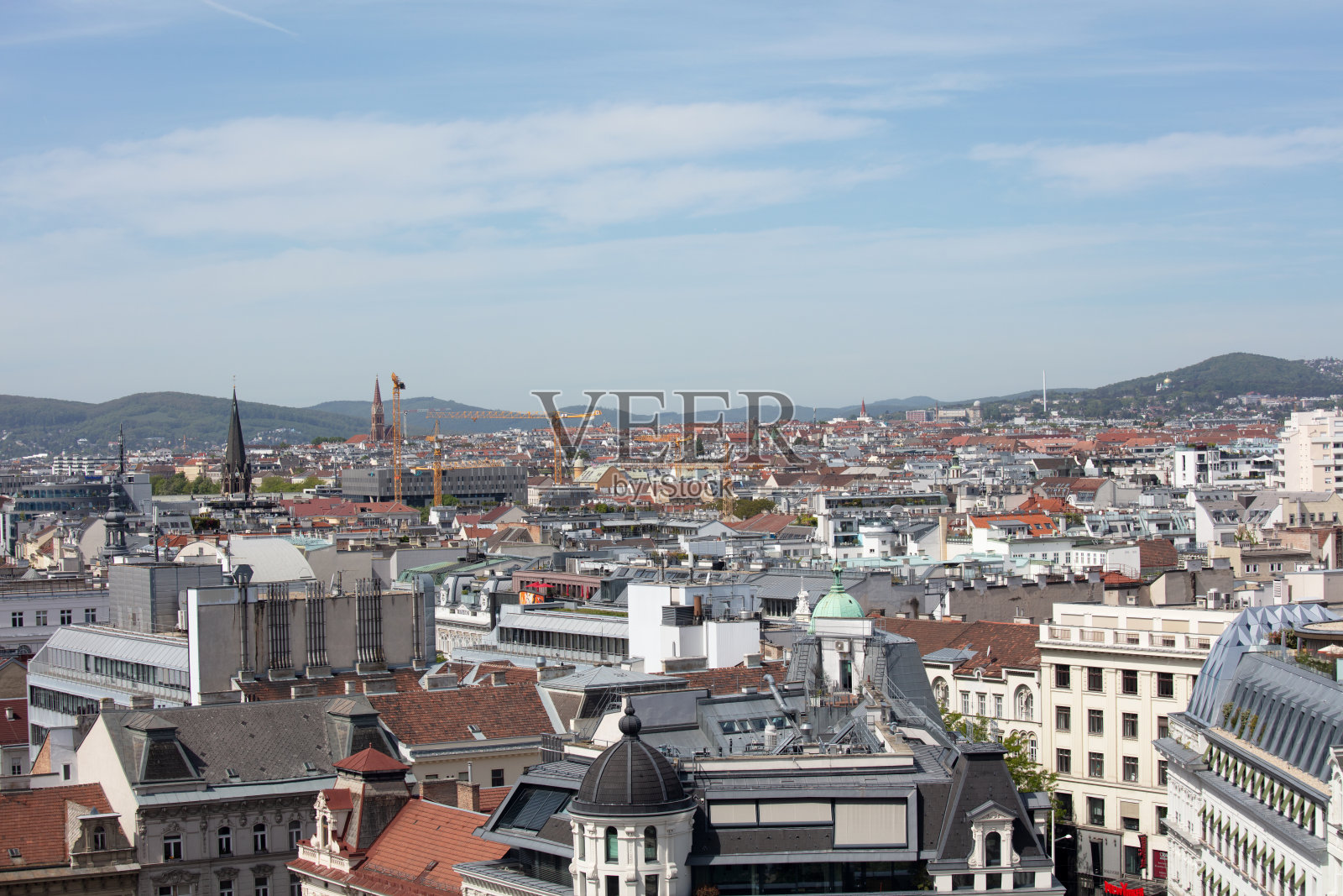 从360°海洋天空餐厅俯瞰奥地利维也纳照片摄影图片