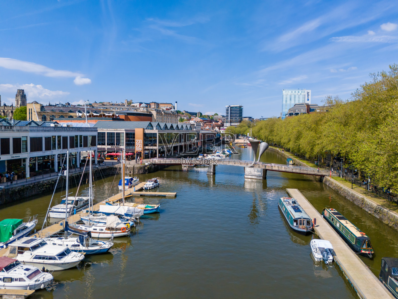商店和餐馆布里斯托尔海滨照片摄影图片