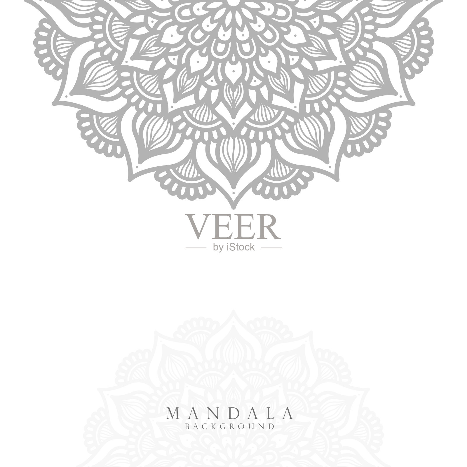 观赏曼陀罗背景插画图片素材