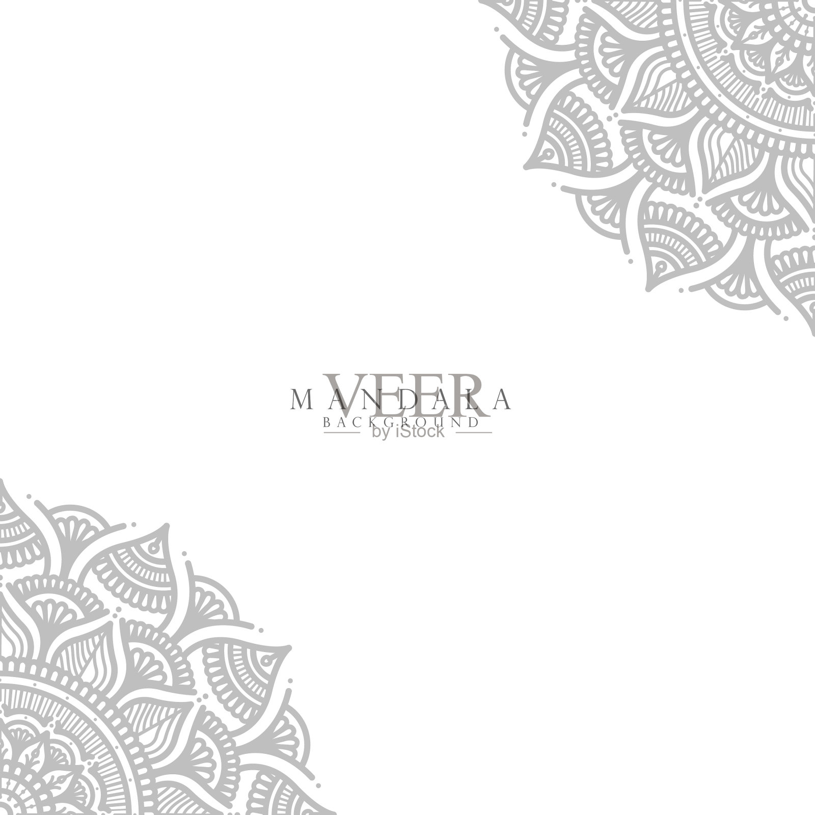 观赏曼陀罗背景插画图片素材