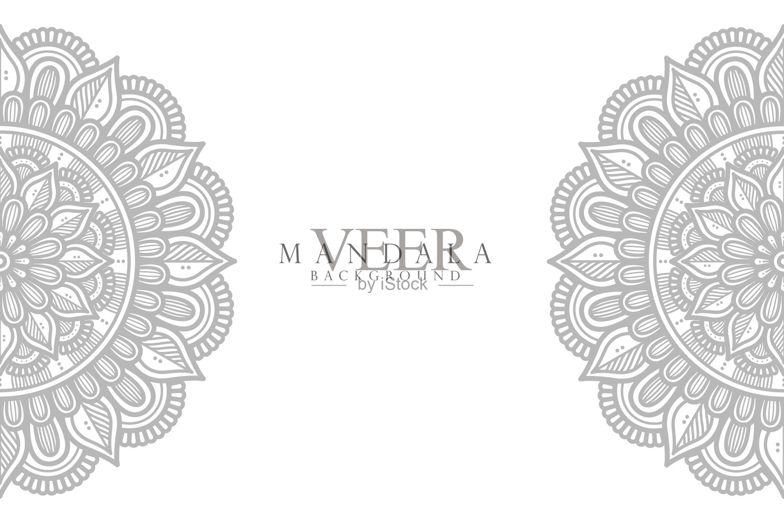 豪华曼陀罗背景插画图片素材