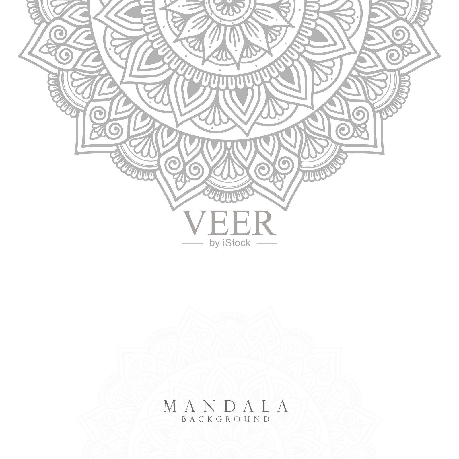 观赏曼陀罗背景插画图片素材