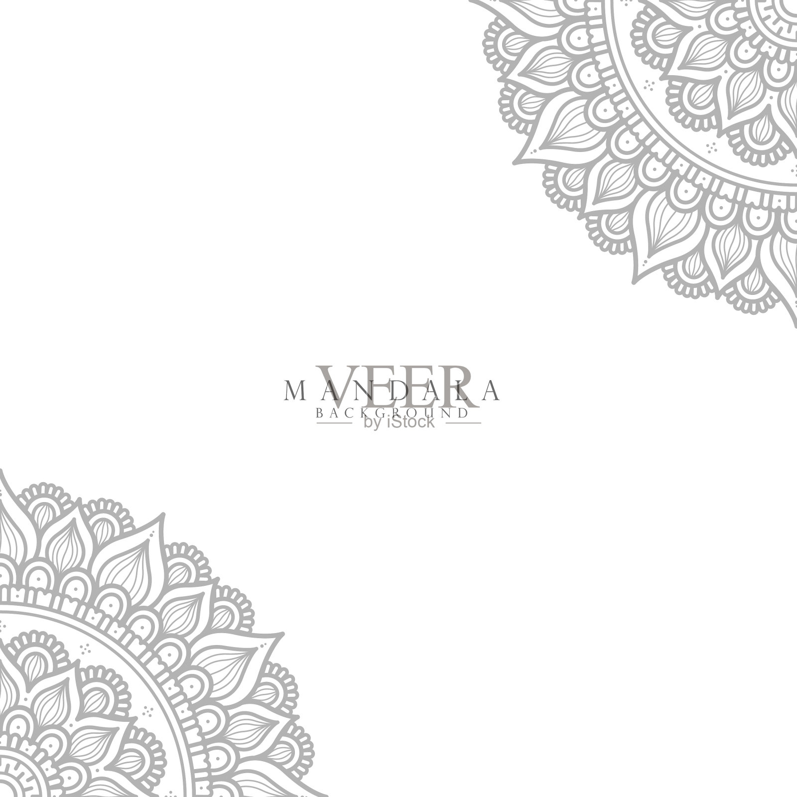 观赏曼陀罗背景插画图片素材