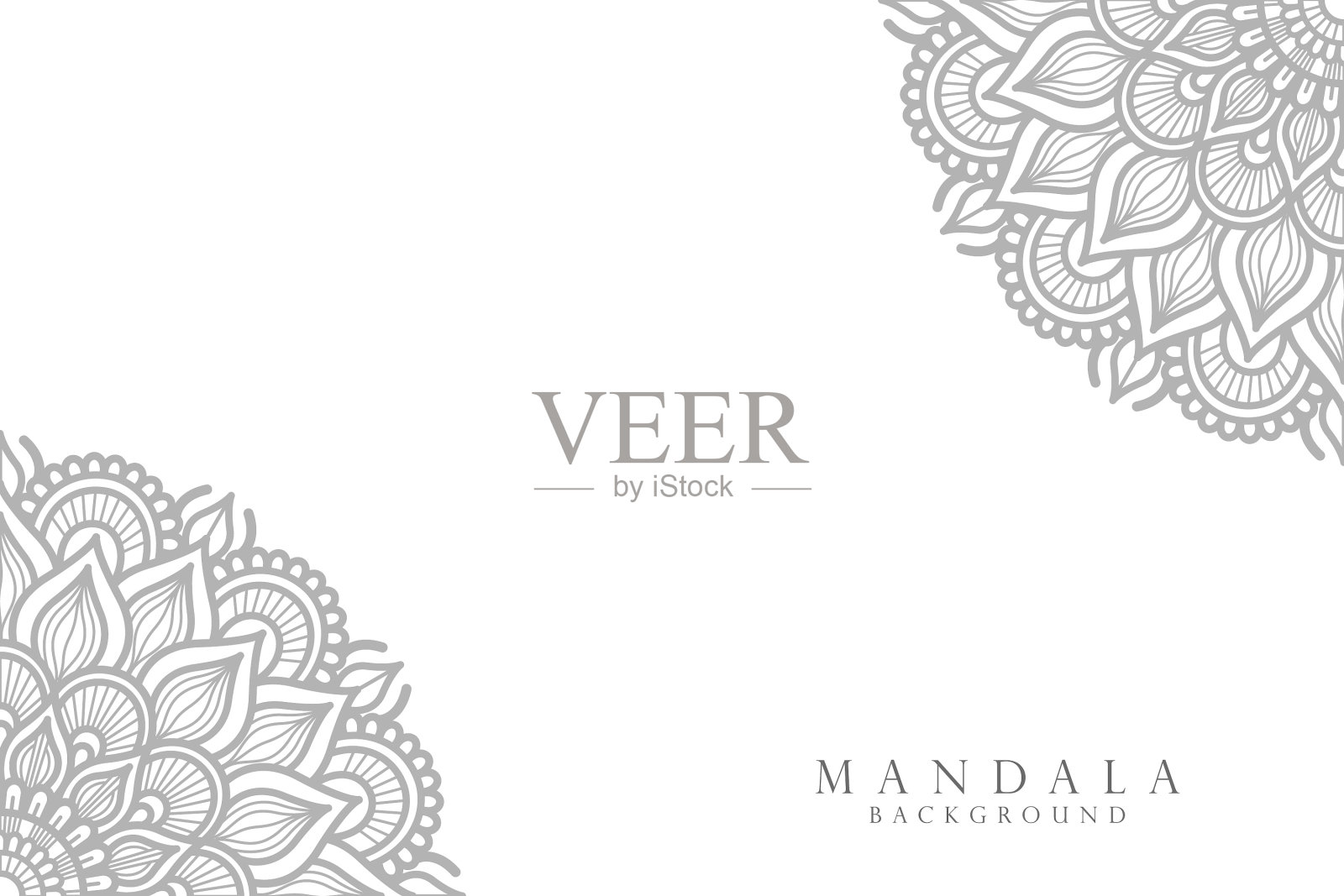 豪华曼陀罗背景插画图片素材