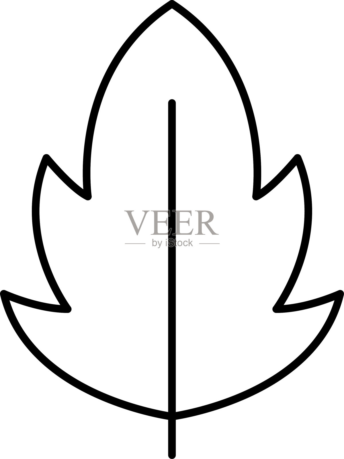 绿叶线最小图标集。生态，生物，天然，素食主义的标志。矢量插图。极简主义标志矢量插图设计。插画图片素材