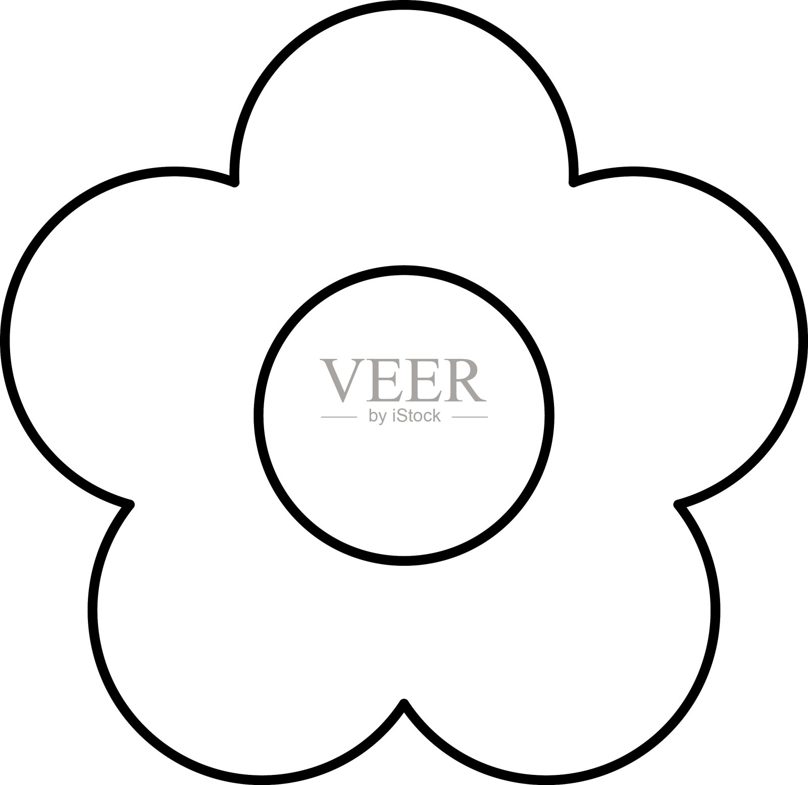 细线花图标。一套美丽的花图标。标志，轮廓生态收集，简单的细线图标的网站，网页设计，移动应用程序，信息图形插画图片素材