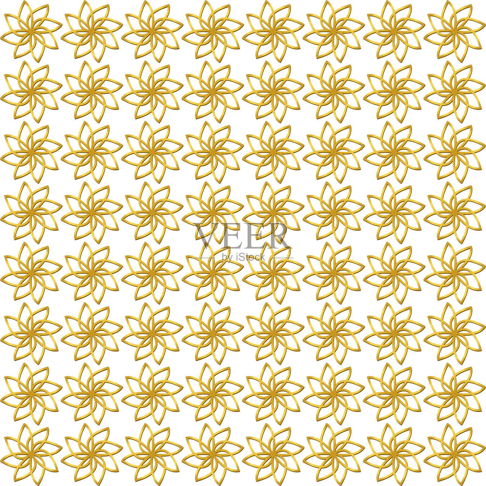 植物花卉无缝图案。矢量花重复织物插画图片素材