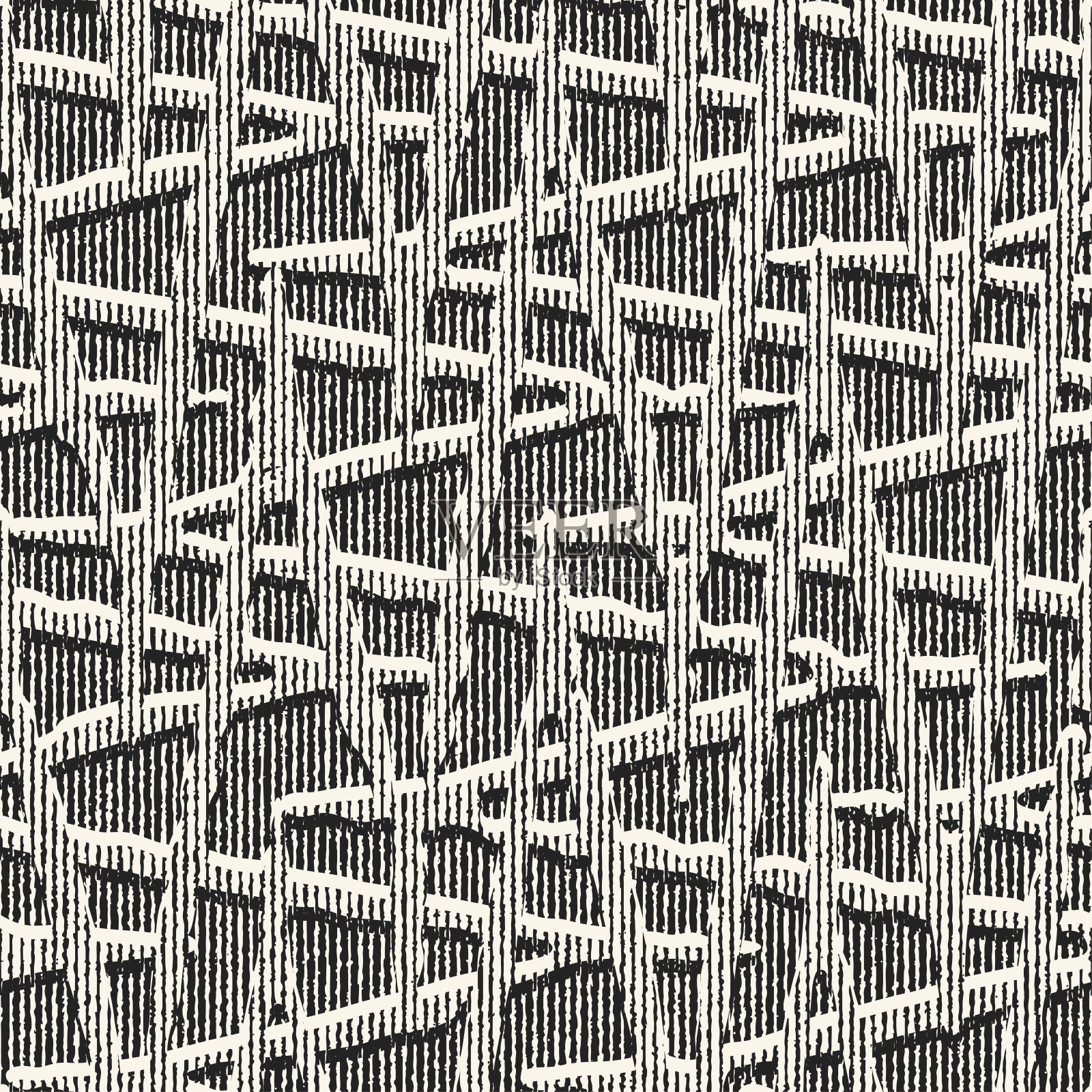 单色纹理复杂的网格图案插画图片素材