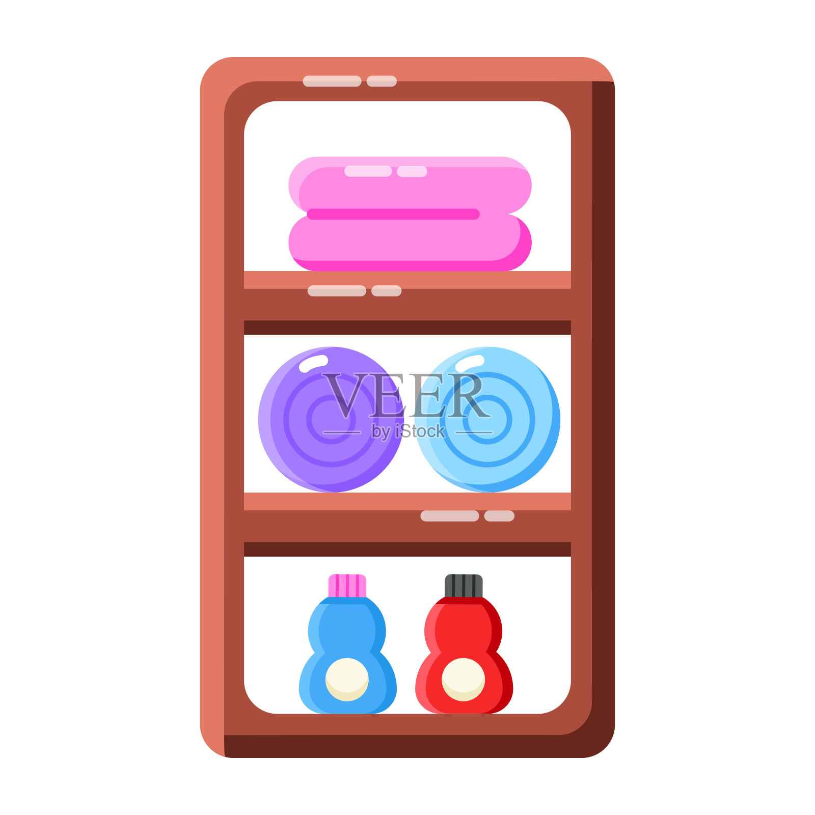 衣服架子插画图片素材