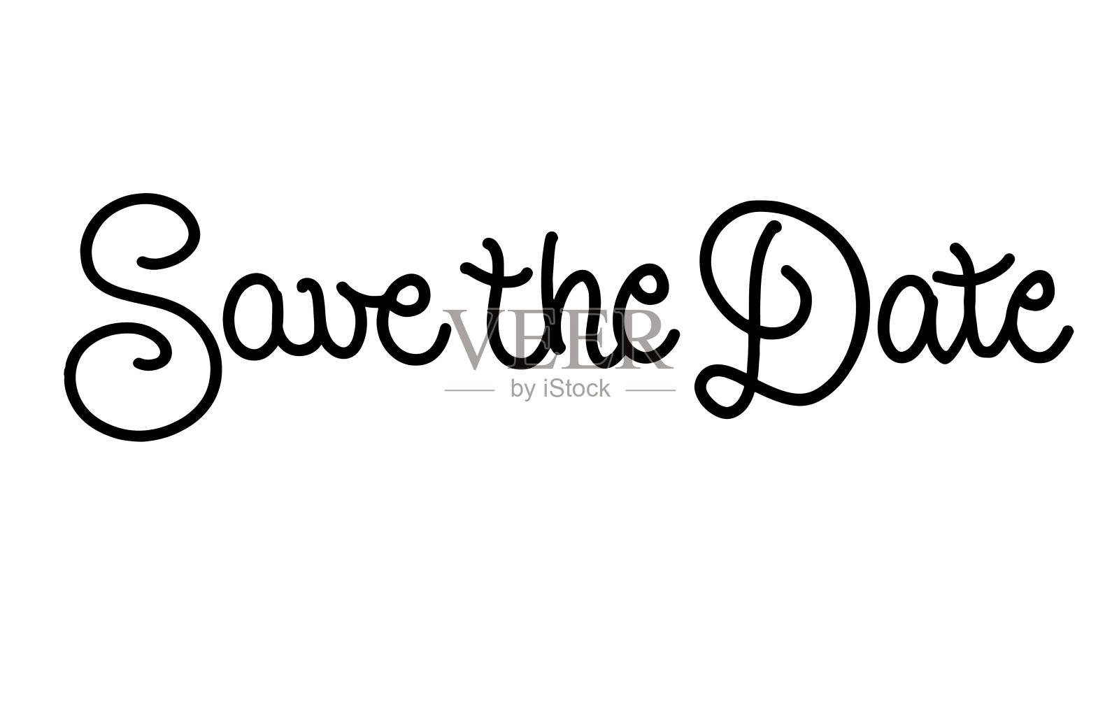 保存日期插画图片素材