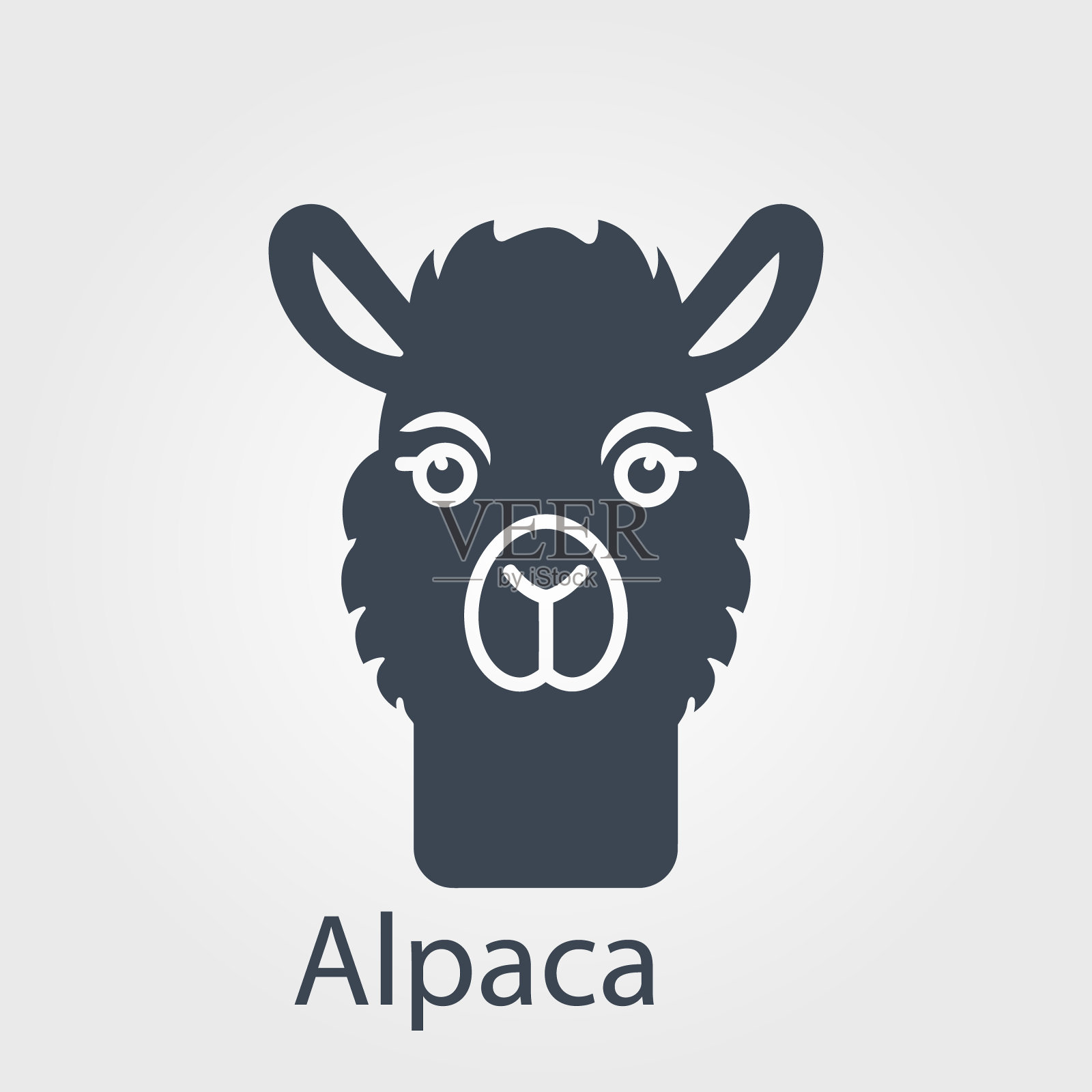 羊驼图标插画图片素材