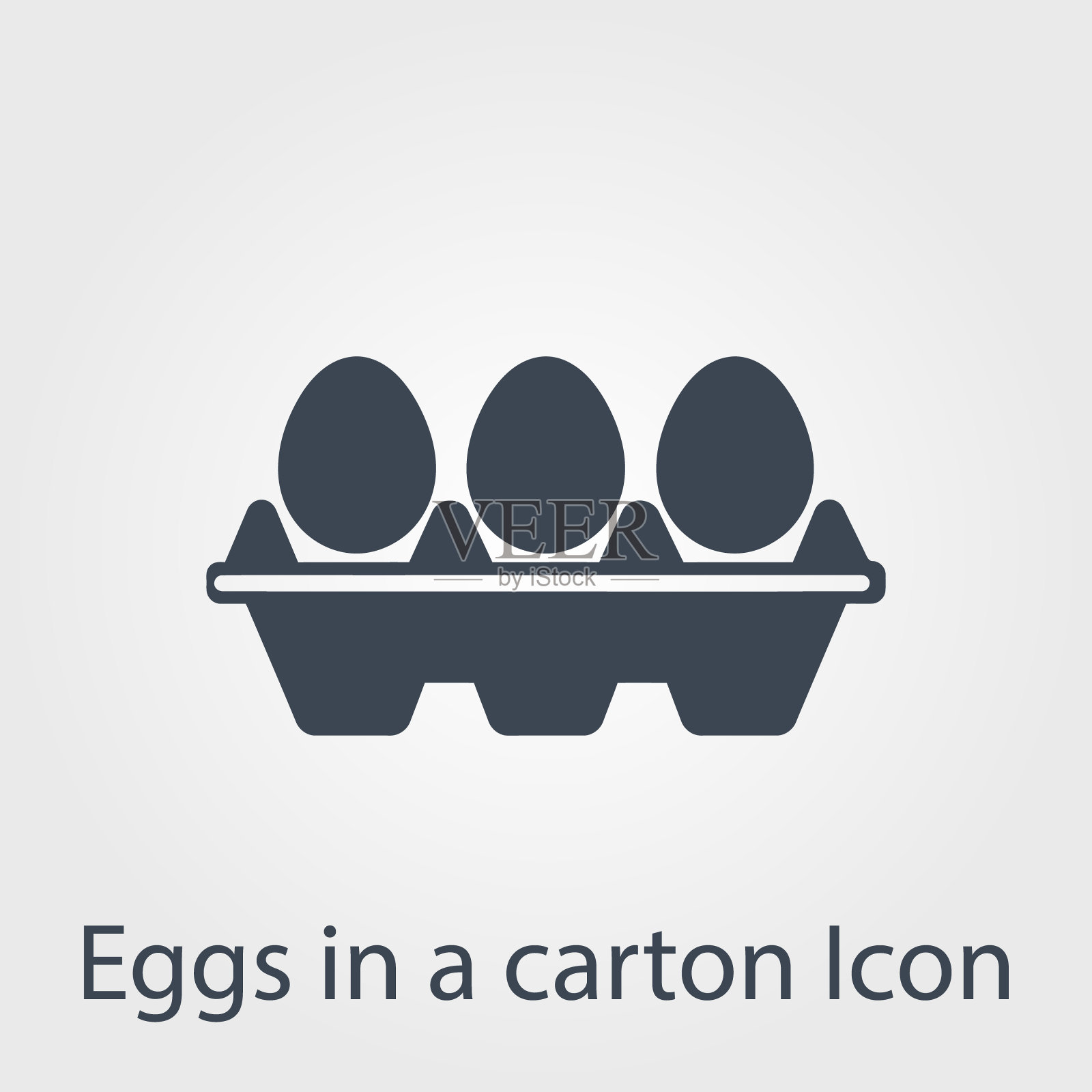 纸箱里的鸡蛋图标插画图片素材