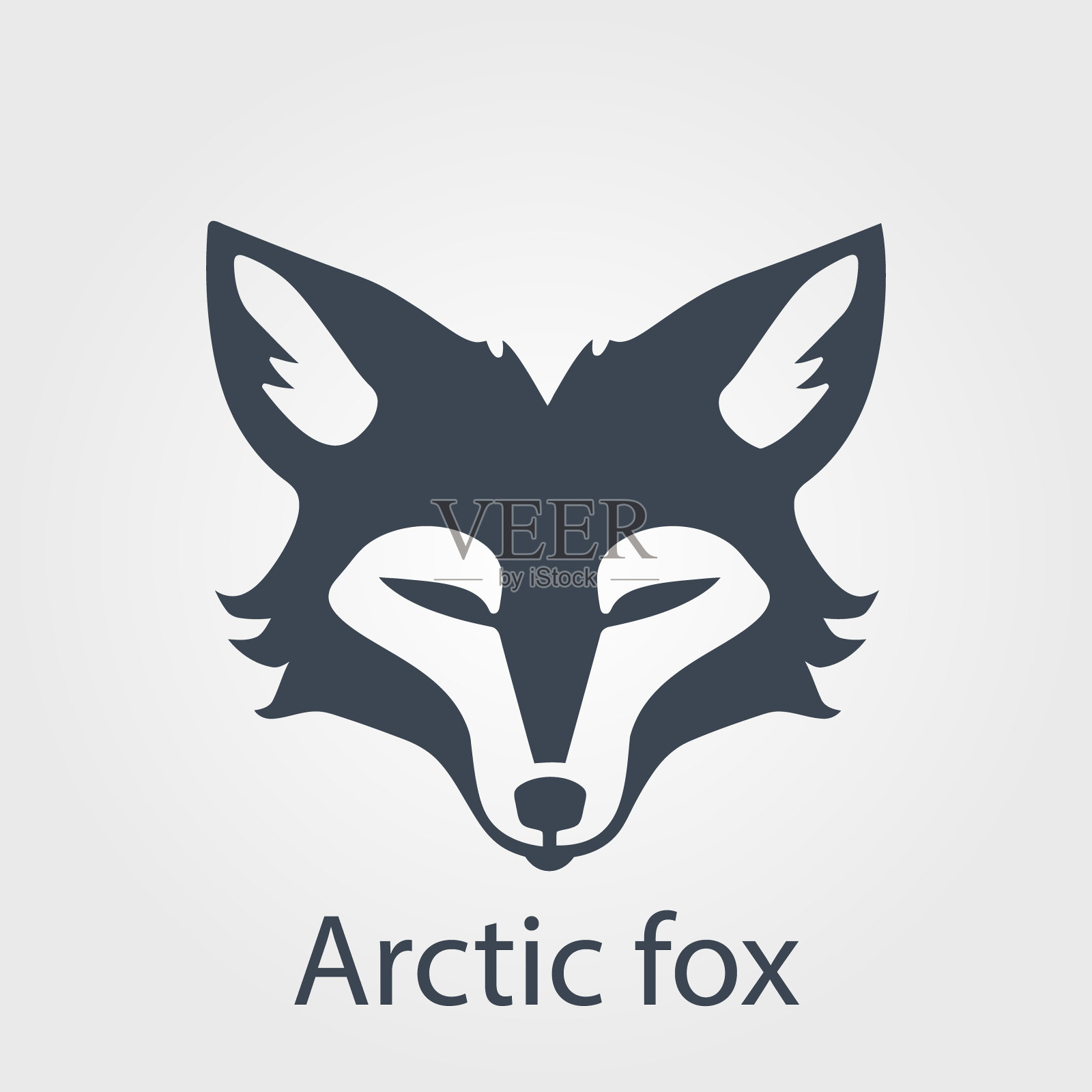 北极狐图标插画图片素材