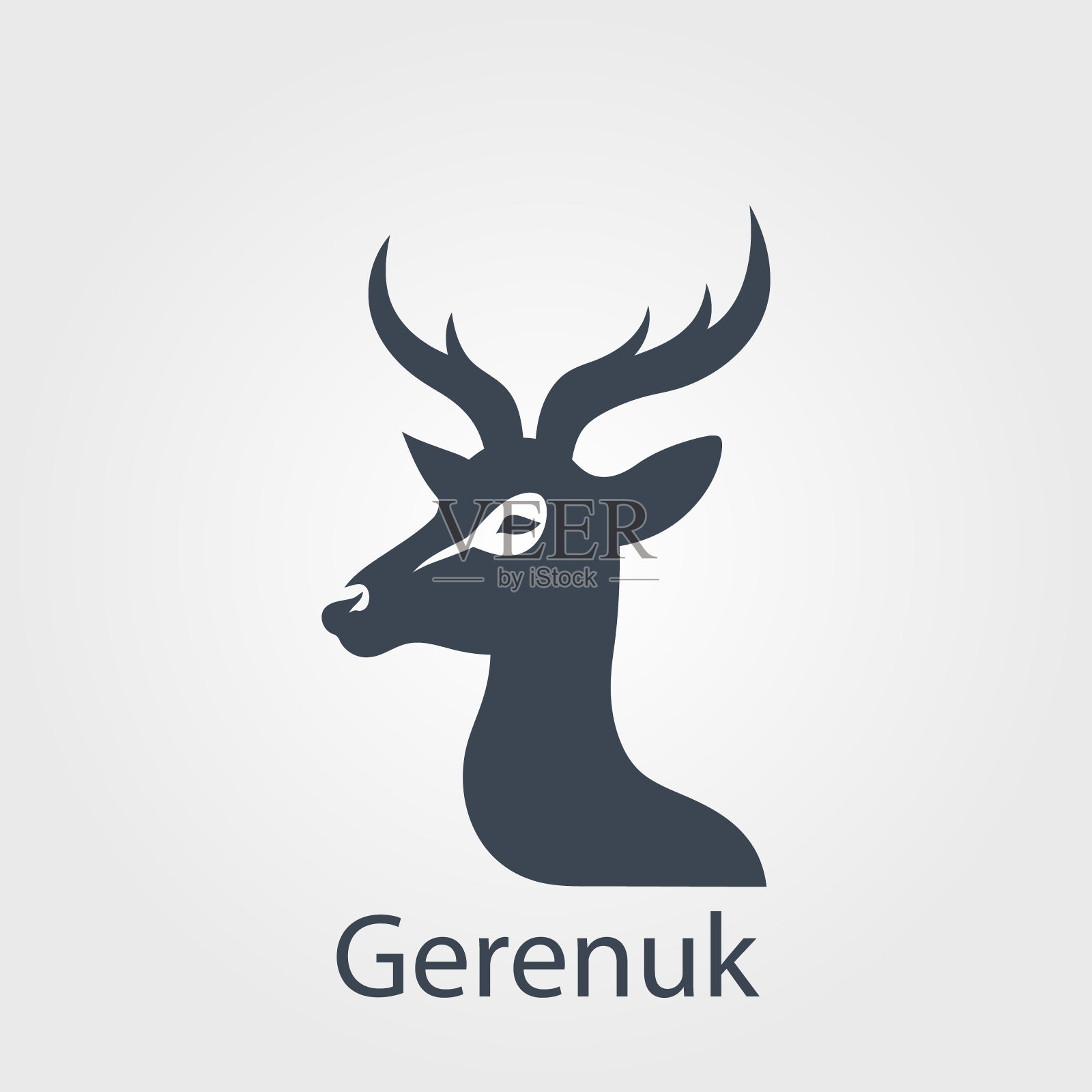 非洲瞪羚图标插画图片素材