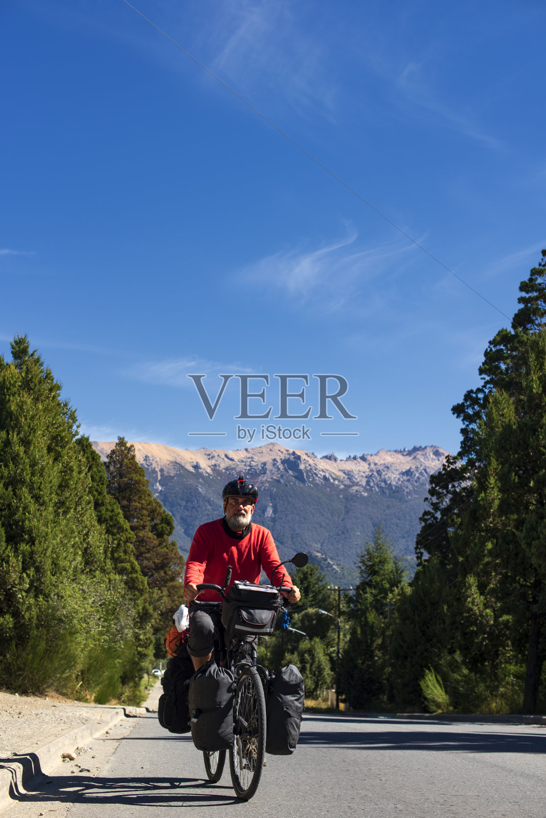 巴里洛切的自行车旅游照片摄影图片