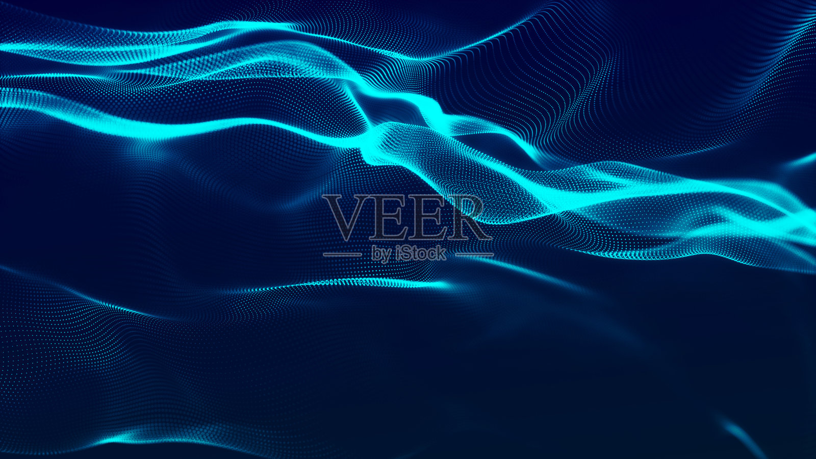 技术背景。摘要数字粒子波。未来的星点波。网络连接结构。3 d渲染。照片摄影图片