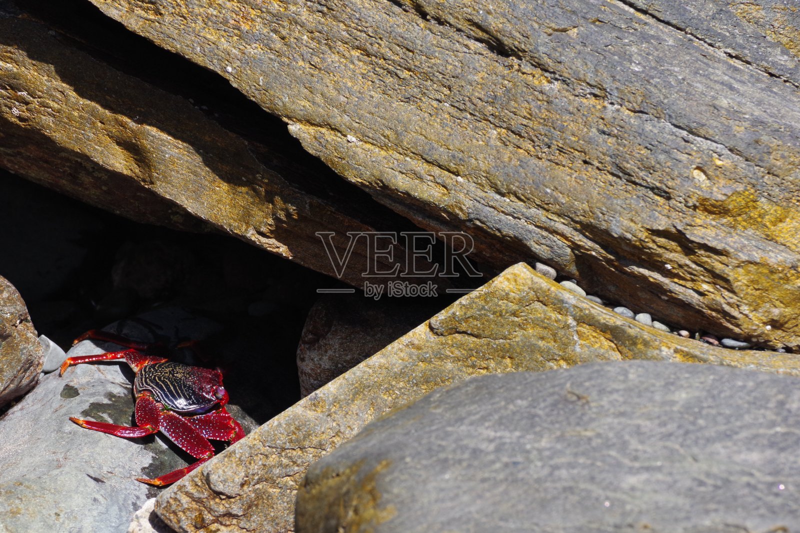 海滩上的岩石照片摄影图片