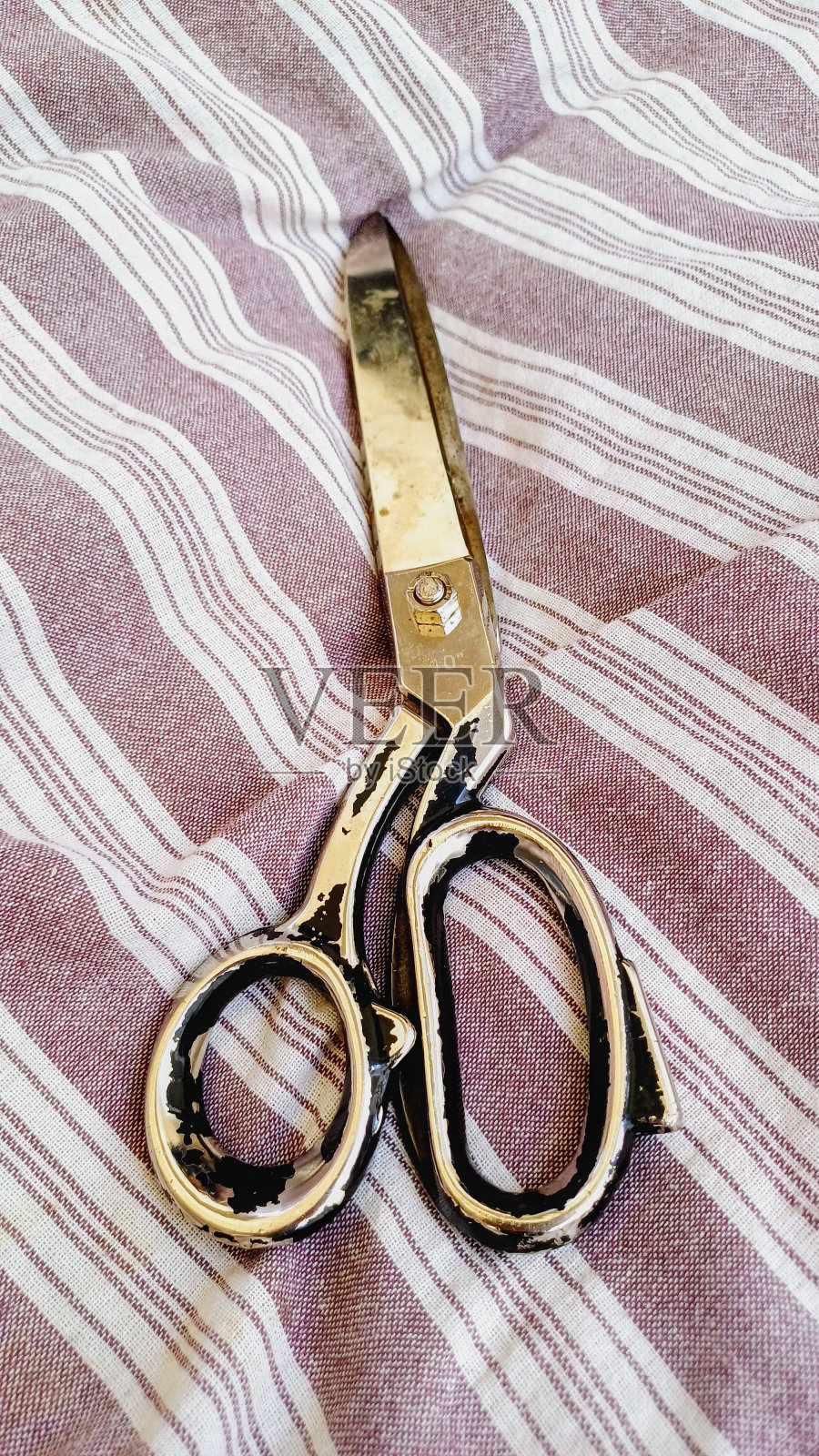 铁制裁缝剪刀照片摄影图片