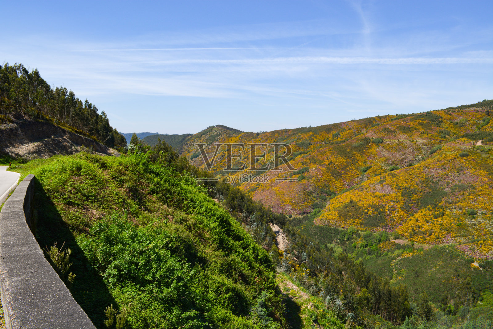 杜罗河谷葡萄牙，阿鲁卡在一个阳光明媚的日子。照片摄影图片