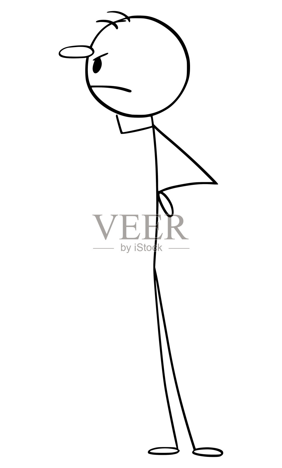 人寻找或搜索的东西，矢量卡通棍图插图插画图片素材