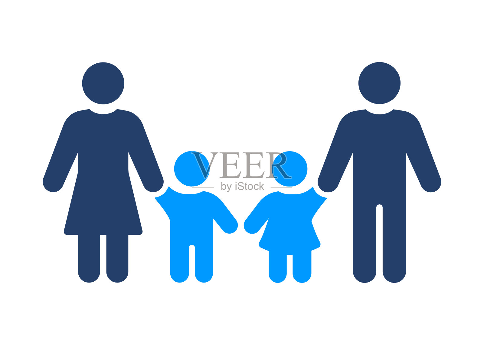 家庭坚实的图标。矢量插图隔离在白色背景上。插画图片素材