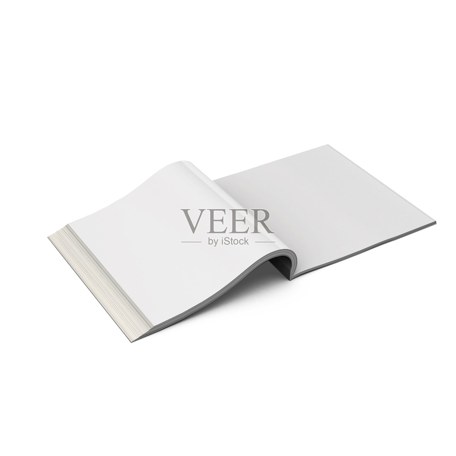 垂直书籍模型:孤立背景上的3D渲染照片摄影图片