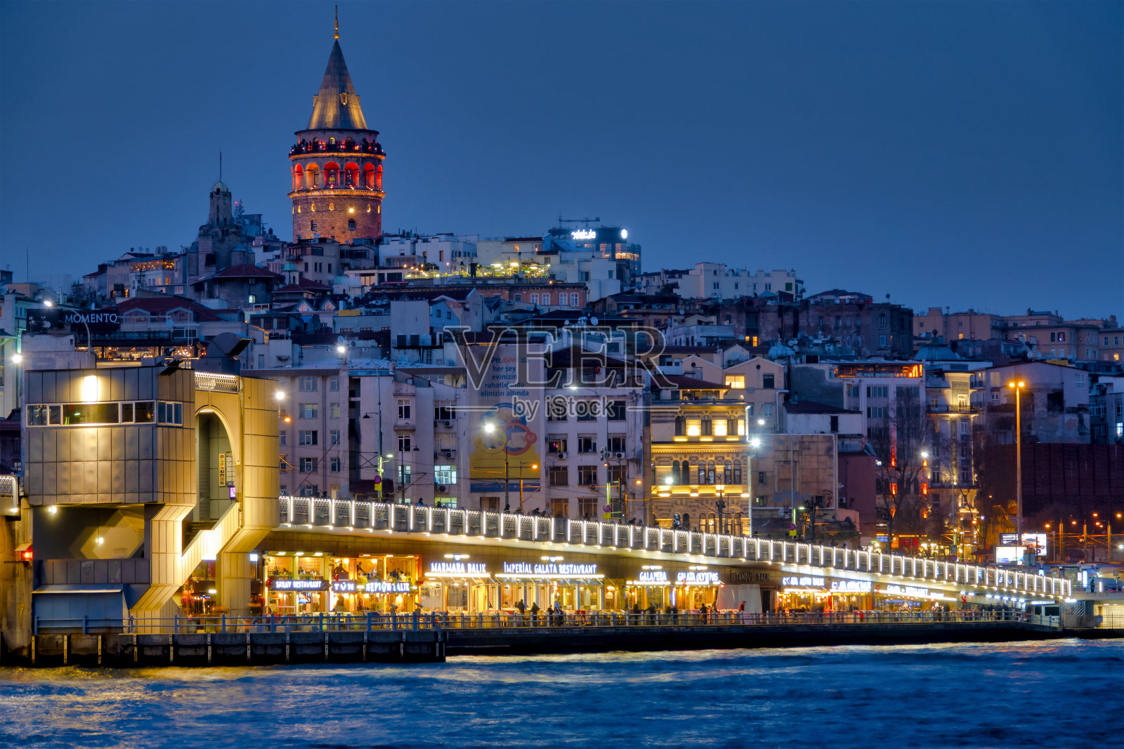 加拉塔桥和卡拉科伊照片摄影图片