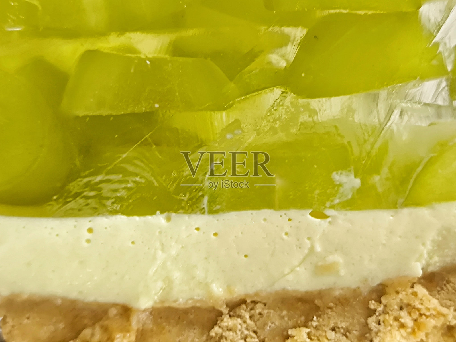 闪耀着麝香杰瑞芝士蛋糕的层次感照片摄影图片