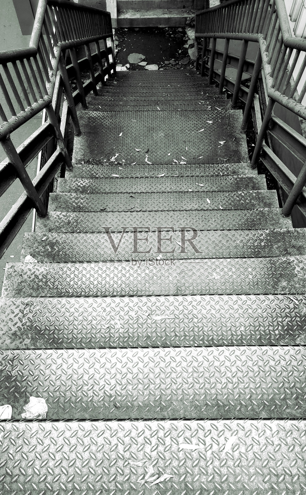 楼梯的黑白摄影。建筑行业，建筑背景照片摄影图片