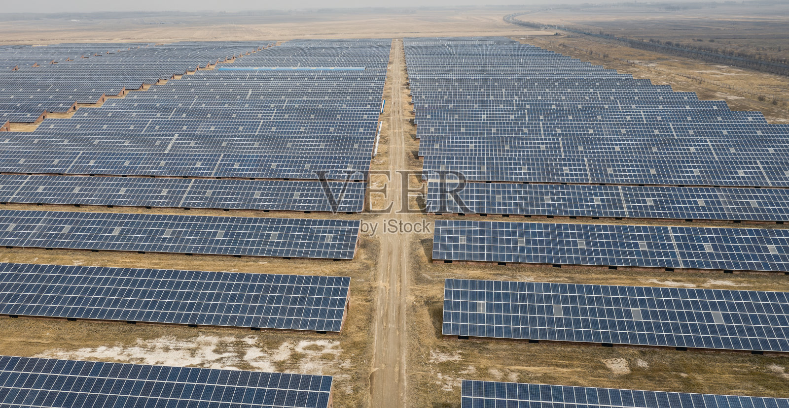 吉林省双辽市光伏电站航拍图照片摄影图片