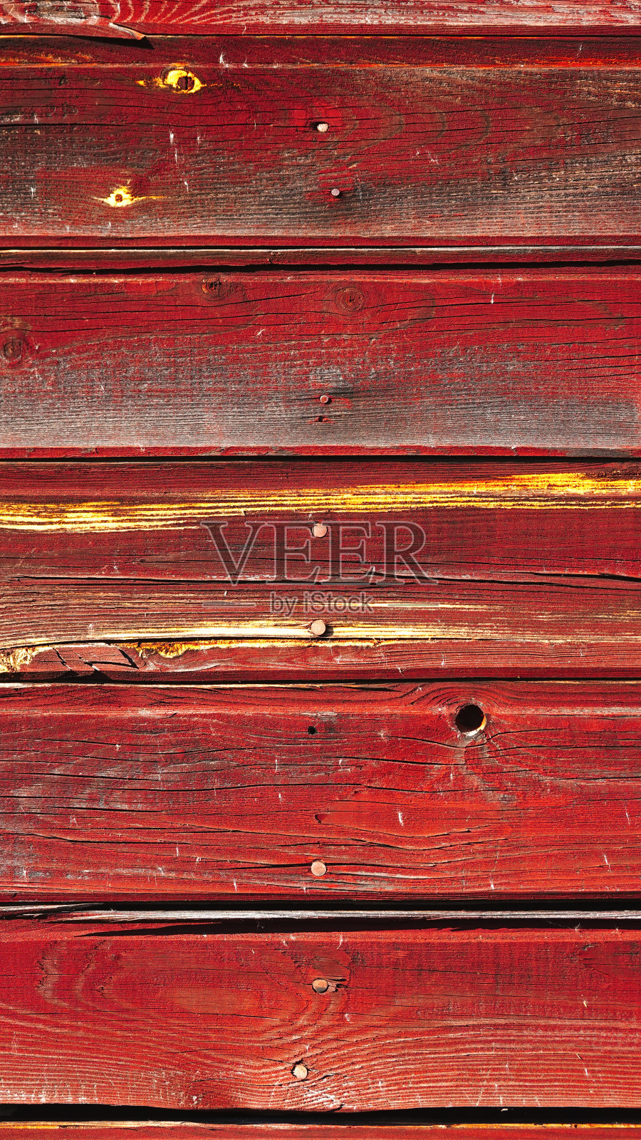 红色旧木板纹理特写照片摄影图片
