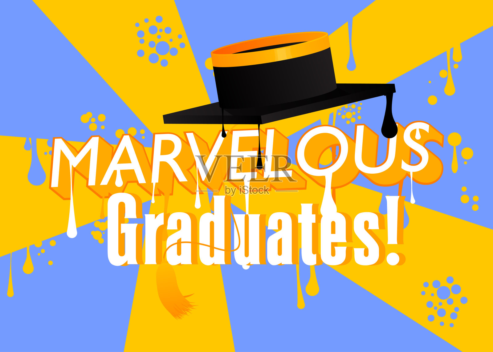 2024届毕业设计模板涂鸦标签。抽象的现代街头艺术装饰表现为城市绘画风格。插画图片素材