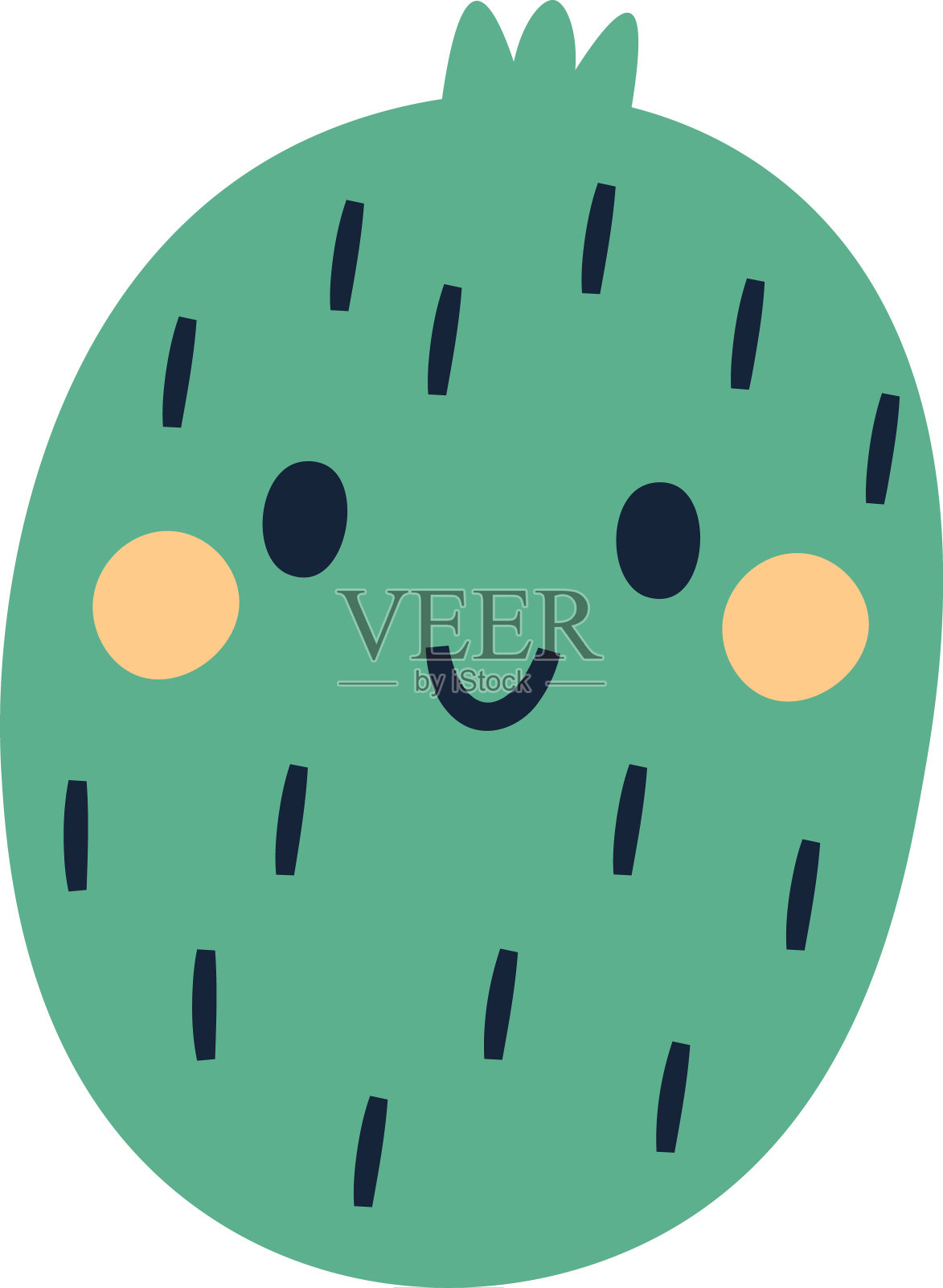 元素手绘可爱的水果插画图片素材