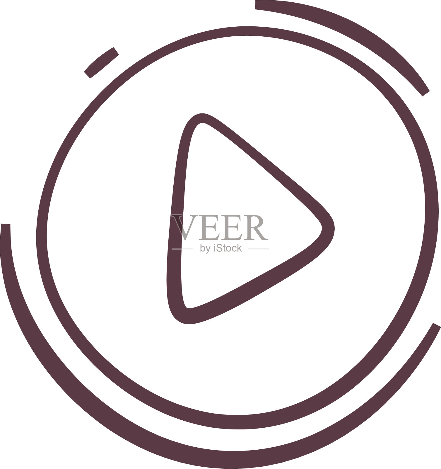 元素_手_画_可爱_奔跑_带耳机的动物插画图片素材