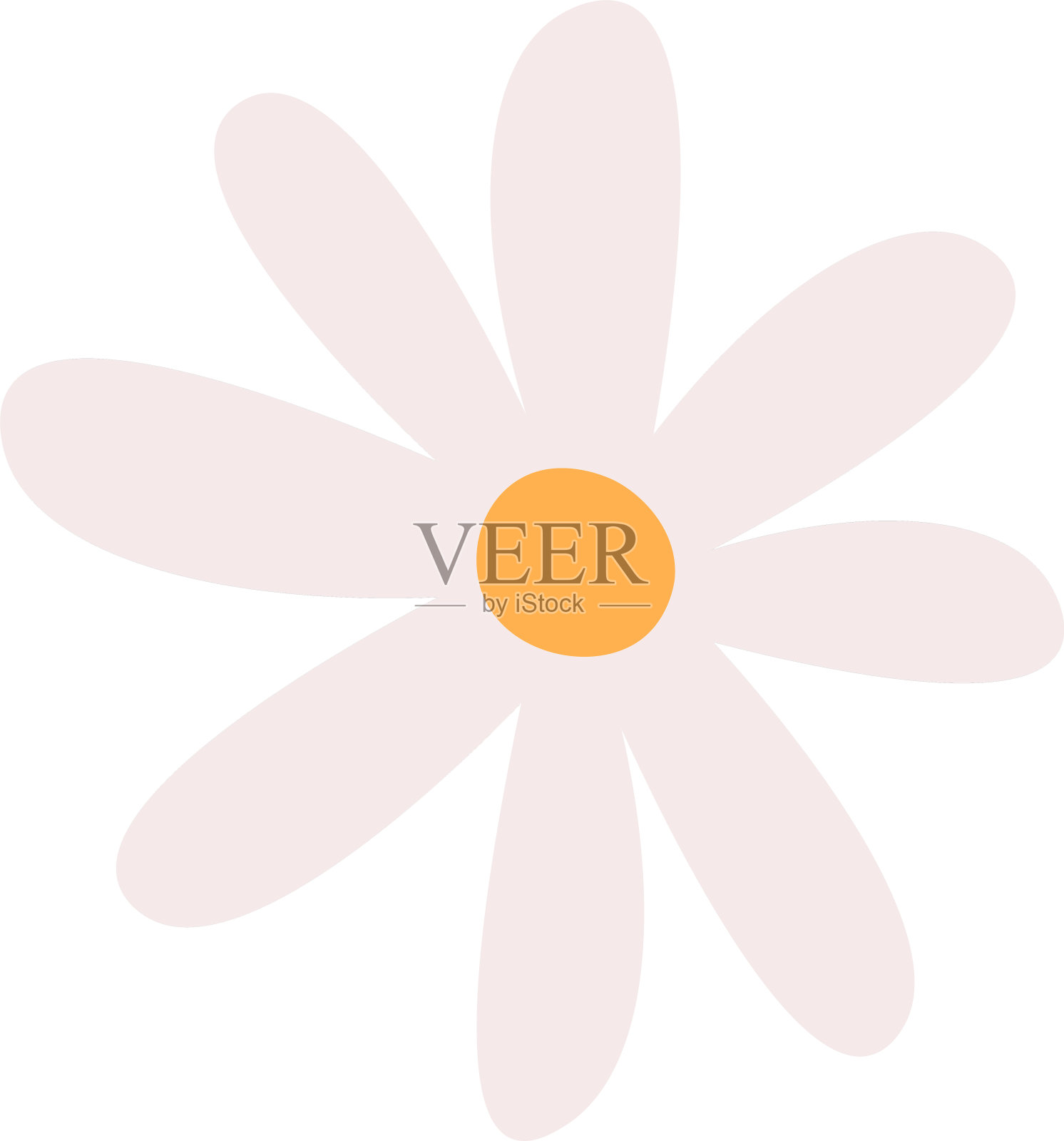 元素_花束_内部_信封_带_花插画图片素材