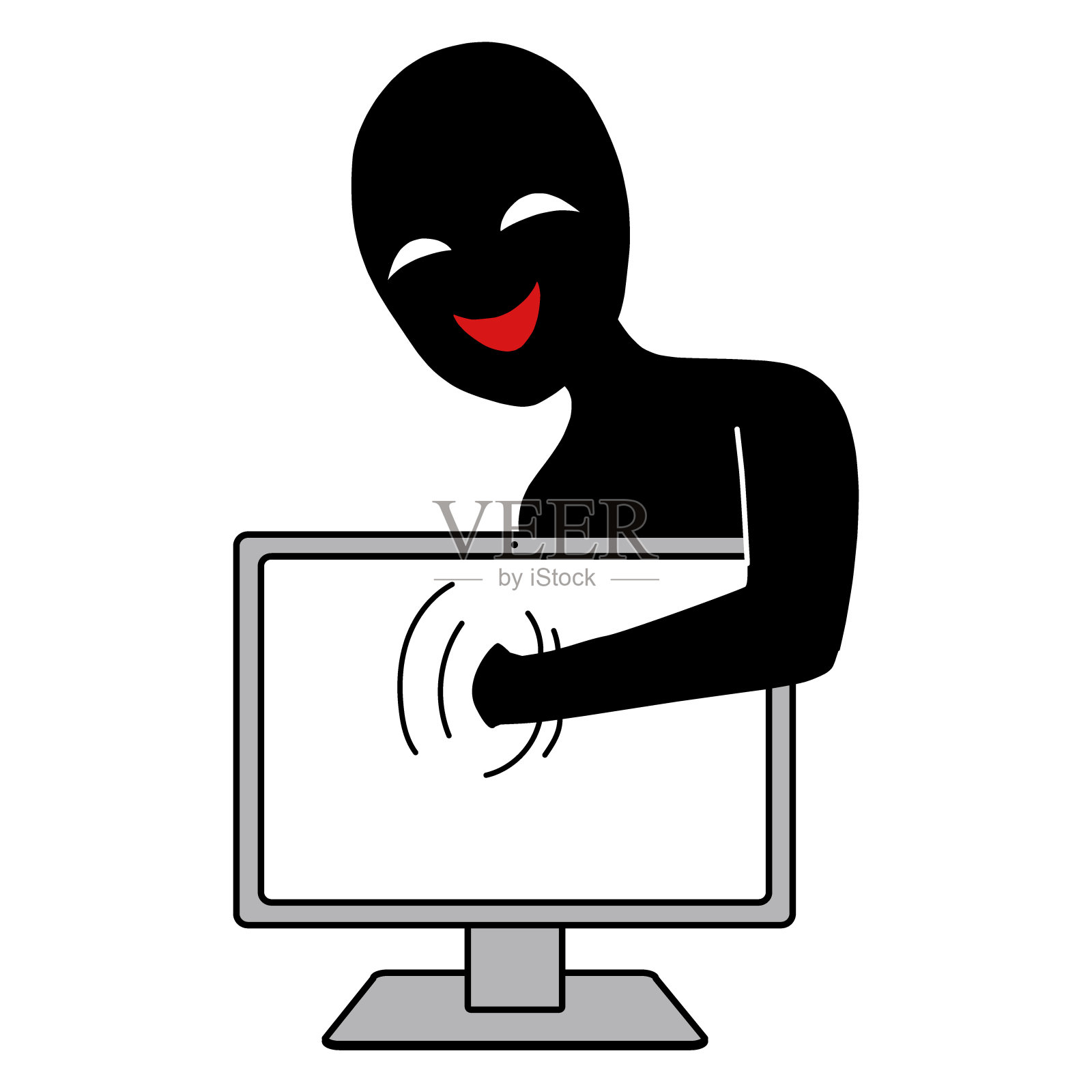 黑客图片插画素材插画图片素材