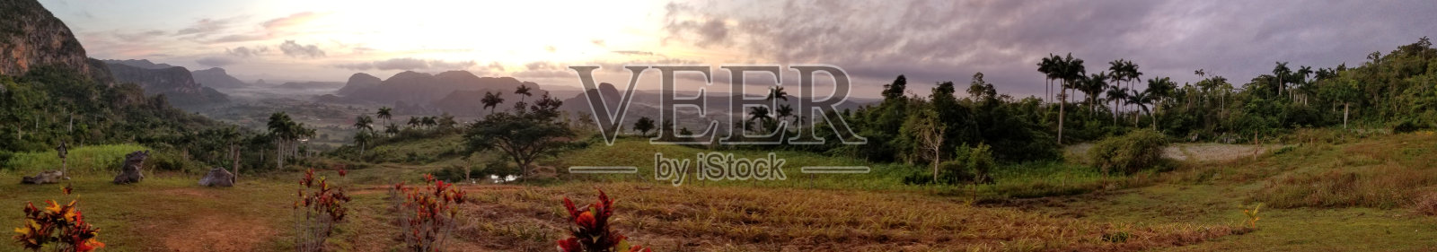 古巴的日出照片摄影图片