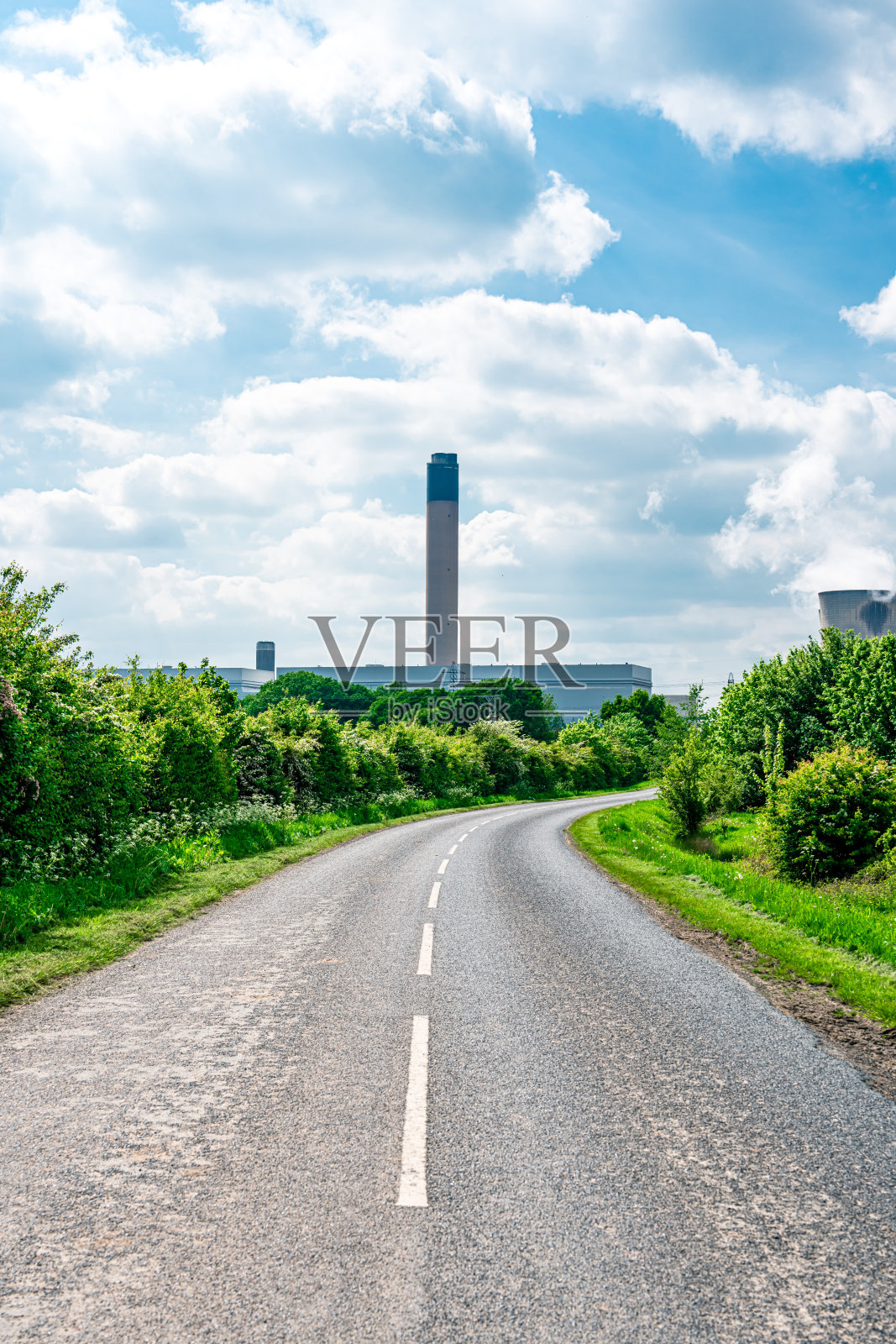 德拉克斯电站的电站视图照片摄影图片