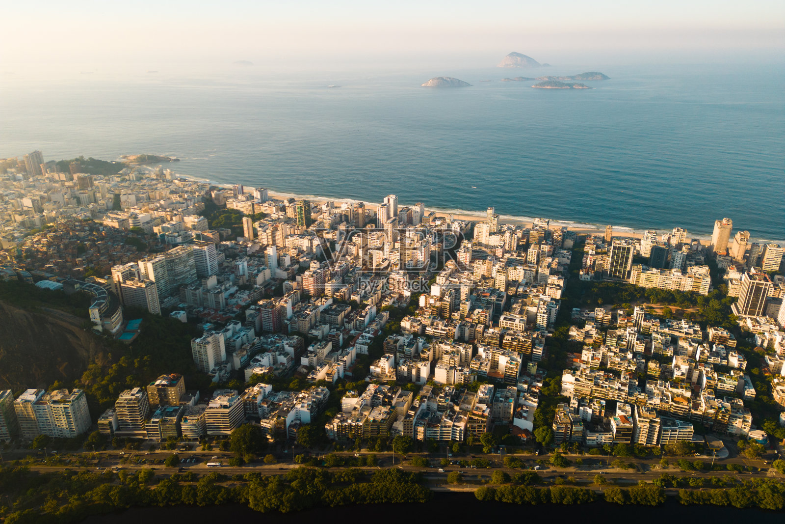 伊帕内玛地区鸟瞰图照片摄影图片