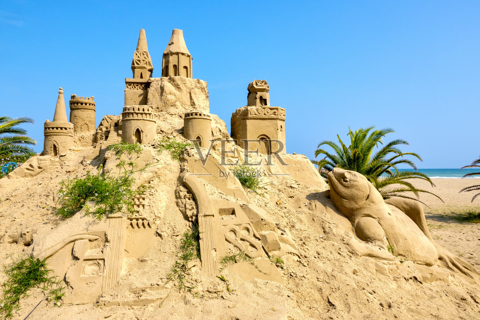 沙堡照片摄影图片