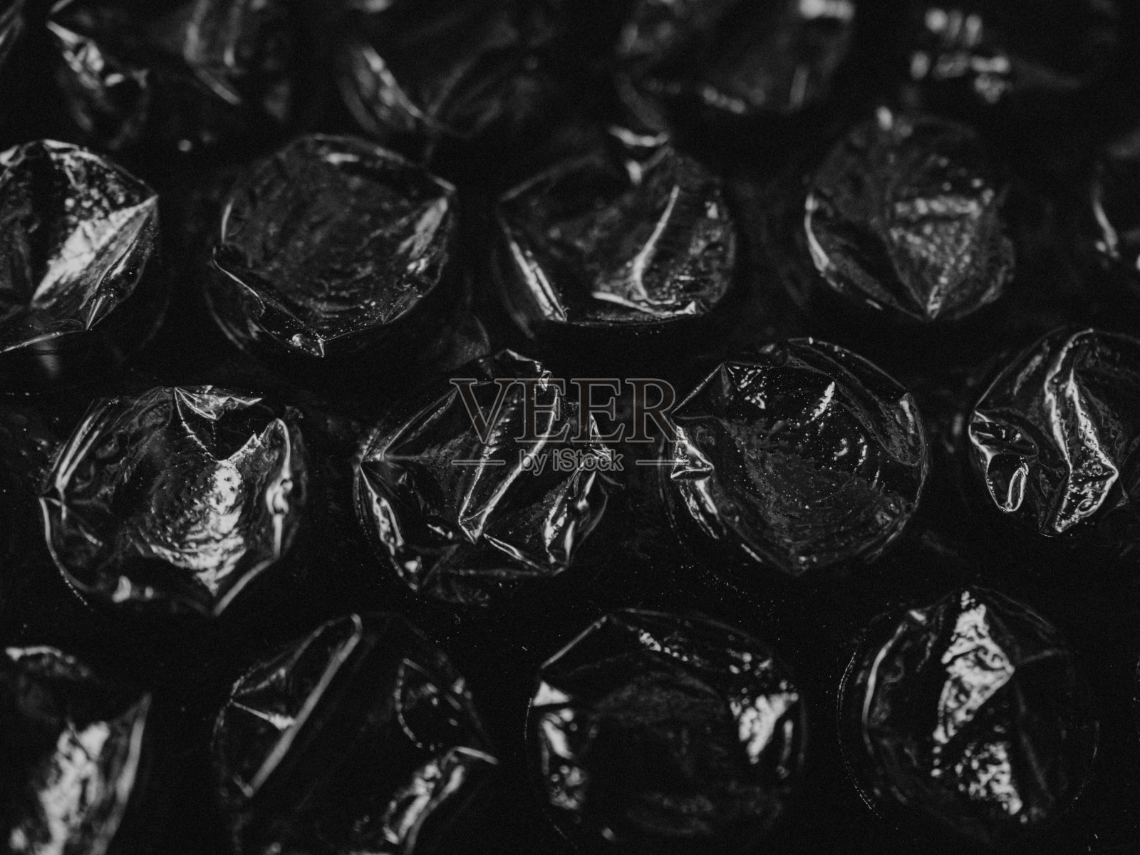黑色气泡膜纹理照片摄影图片