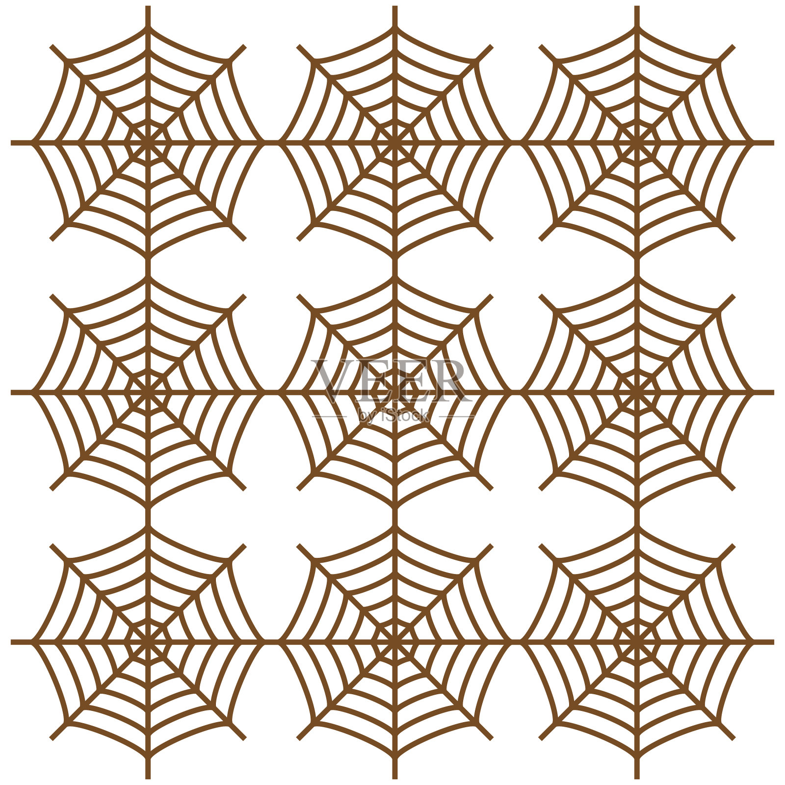 布朗蜘蛛网插画图片素材